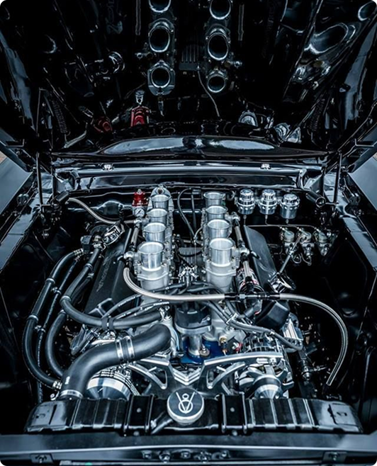 High-performance V8 engine