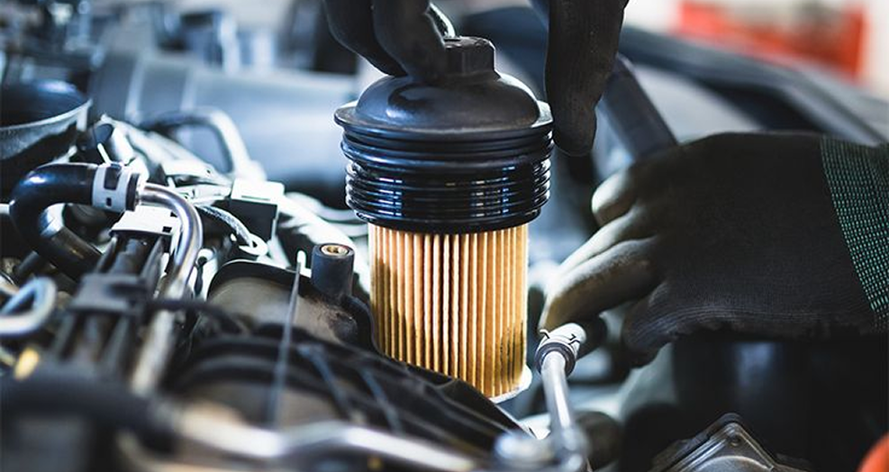 Oil filter installation