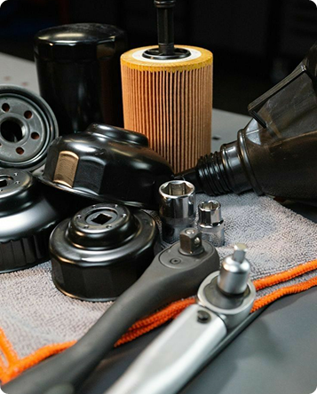 Oil filter and automotive parts